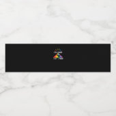 Oh Deer Queer Trendy Aesthetic Design Wasserflaschenetikett (Einzelnes Label)