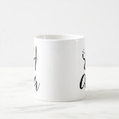 Oh Deer Reindeer Antlers Weihnachts-Minimal Kaffeetasse (Mittel)