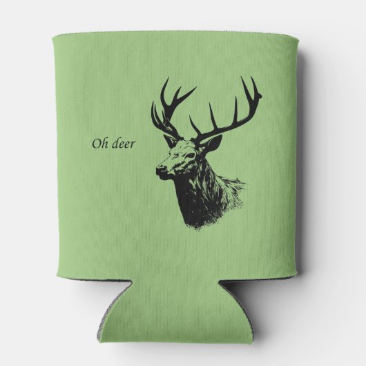 Oh Deer Reindeer Dosenkühler (Rückseite)