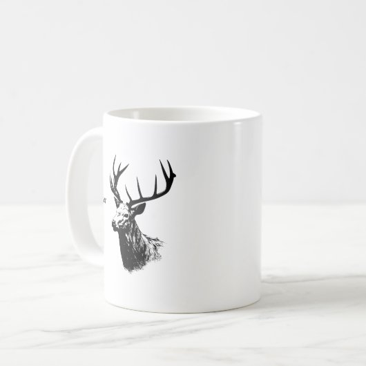 Oh Deer Reindeer Kaffeetasse (Vorderseite Links)