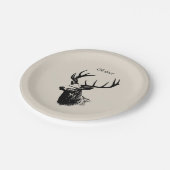 Oh Deer Reindeer Pappteller (Schrägansicht)