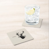 Oh Deer Reindeer Rechteckiger Pappuntersetzer (Vor Ort)