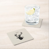 Oh Deer Reindeer Rechteckiger Pappuntersetzer (Vor Ort)