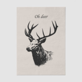 Oh Deer Reindeer Seidenpapier
