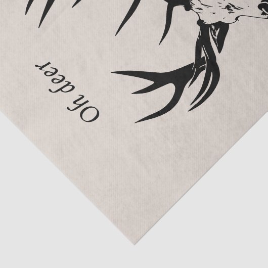 Oh Deer Reindeer Seidenpapier (Ausschnitt)