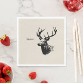 Oh Deer Reindeer Serviette (Beispiel)
