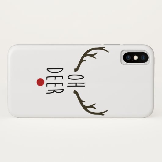 OH DEER Rentier Weihnachtsfest Case-Mate iPhone Hülle (Rückseite (Horizontal))