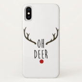 OH DEER Rentier Weihnachtsfest Case-Mate iPhone Hülle (Rückseite)