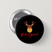Oh Deer Retro Classic Button (Vorne & Hinten)