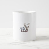 Oh Deer Retro Classic Design Jumbo-Tasse (Vorderseite)