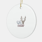 Oh Deer Retro Classic Design Ornament (Links)
