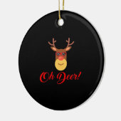 Oh Deer Retro Classic Ornament (Links)