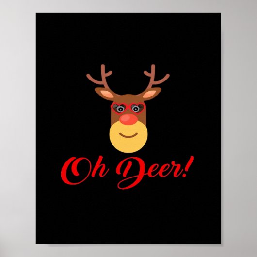 Oh Deer Retro Classic   Poster (Vorne)