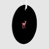 Oh Deer Retro Classic Style Acrylic Ornament (Vorderseite)