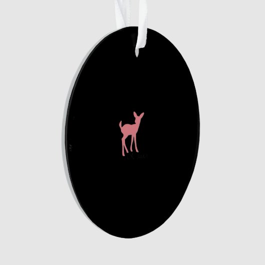 Oh Deer Retro Classic Style Acrylic Ornament (Vorderseite)