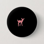 Oh Deer Retro Classic Style Button (Vorderseite)