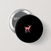 Oh Deer Retro Classic Style  Button (Vorne & Hinten)