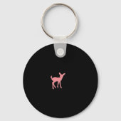 Oh Deer Retro Classic Style Keychain Schlüsselanhänger (Vorderseite)