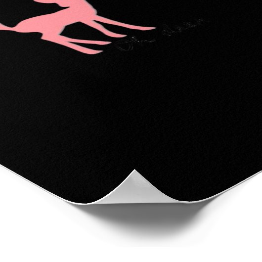 Oh Deer Retro Classic Style  Poster (Ecke)