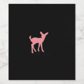 Oh Deer Retro Classic Style Weinetikett (Einzelnes Label)