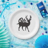 Oh Deer Retro Classic Vibe Pappteller (Party)