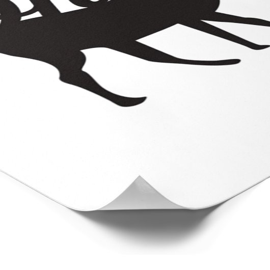 Oh Deer Retro Classic Vibe  Poster (Ecke)