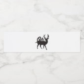 Oh Deer Retro Classic Vibe  Wasserflaschenetikett (Einzelnes Label)