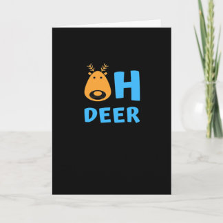 Oh Deer Retro-Festtagsstimmung Karte