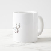 Oh Deer Retro Klassiker Design Jumbo-Tasse (Vorderseite Rechts)