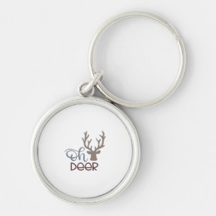 Oh Deer Retro Klassiker Design  Schlüsselanhänger