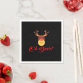 Oh Deer Retro Klassiker Serviette (Beispiel)