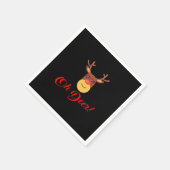 Oh Deer Retro Klassiker Serviette (Ecke)