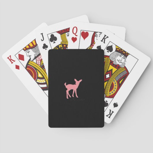 Oh Deer Retro-Klassiker-Stil Spielkarten (Rückseite)