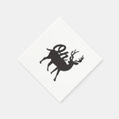 Oh Deer Retro Klassischer Stil  Serviette (Ecke)