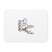 Oh Deer Retro Klassisches Design  Magnet (Horizontal)