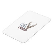 Oh Deer Retro Klassisches Design  Magnet (Linke Seite)