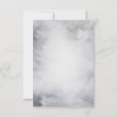 Oh Deer Rustic Winter floral Twins Baby Dusche Dankeskarte (Rückseite)