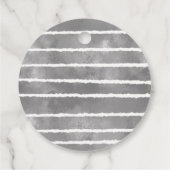 Oh Deer Rustic Winter Woodland Babydusche Grau Geschenkanhänger (Rückseite)