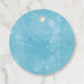 Oh Deer rustikale Winter Woodland Babydusche Geschenkanhänger (Rückseite)