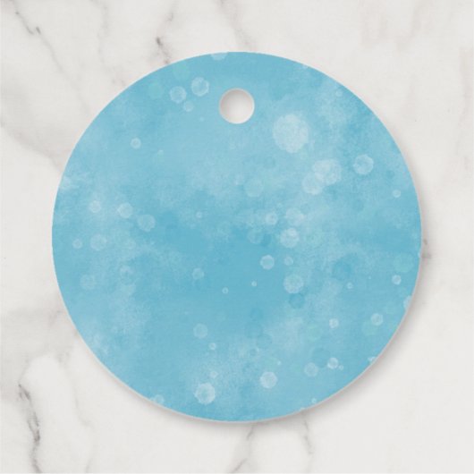 Oh Deer rustikale Winter Woodland Babydusche Geschenkanhänger (Rückseite)