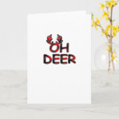 Oh Deer Saubere Gestaltung Karte (Gelbe Blume)