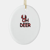 Oh Deer Saubere Gestaltung Keramik Ornament (Rechts)