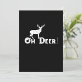 Oh Deer Saubere Grafikstyle Feiertagskarte (Stehend Vorderseite)