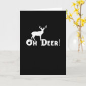Oh Deer Saubere Grafikstyle Karte (Gelbe Blume)