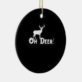 Oh Deer Saubere Grafikstyle Keramik Ornament (Rechts)