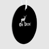 Oh Deer Saubere Grafikstyle Ornament (Vorderseite)