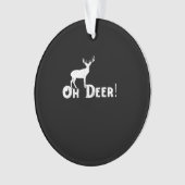 Oh Deer Saubere Grafikstyle Ornament (Vorderseite)