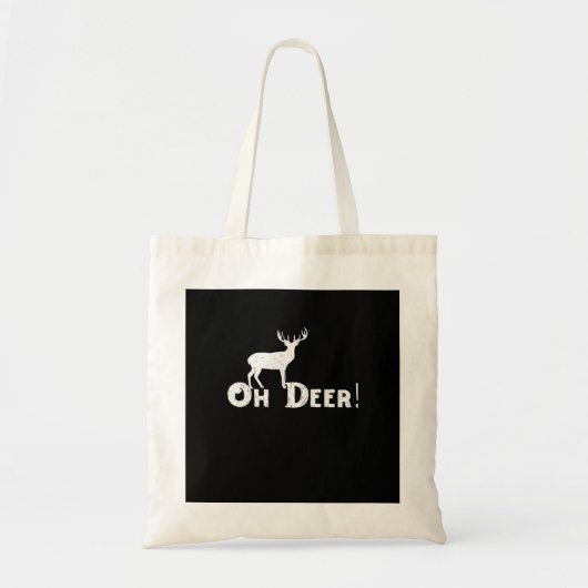 Oh Deer Saubere Grafikstyle Tragetasche (Vorne)