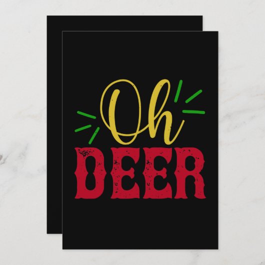 Oh Deer Save The Date (Vorne/Hinten)