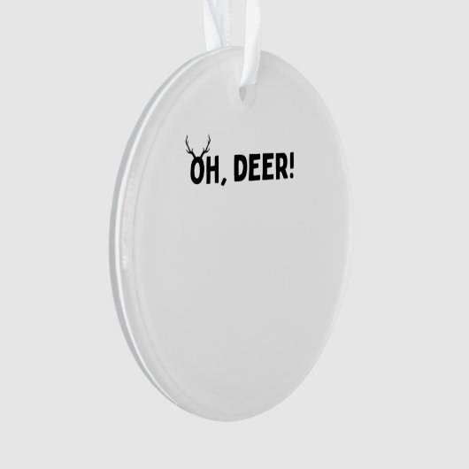 Oh Deer Simple Aesthetic Acrylic Ornament (Vorderseite)